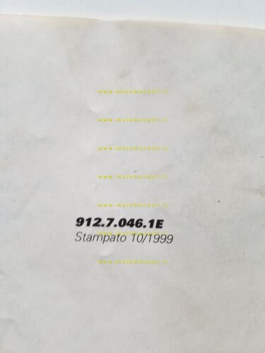 Ducati 999-749 1999 manuale istruzioni per concessionari originale italiano