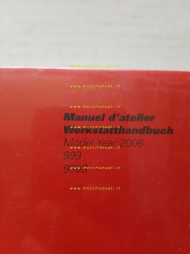 DUCATI 999-999 S 2006 manuale officina FRANCESE TEDESCO originale SHOP …