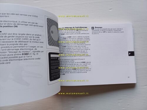 Ducati 999 S 2002-03 manuale uso libretto istruzioni testo Francese …