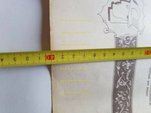 DUCATI attestato 1973 partecipazione corso assistenza originale no depliant