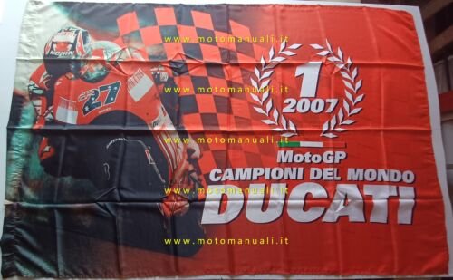 Ducati bandiera Casey Stoner campione del mondo MotoGP 2007 originale …