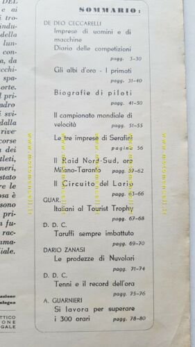 Ducati Breve Storia del Motociclismo 1952 Notiziario depliant originale brochure