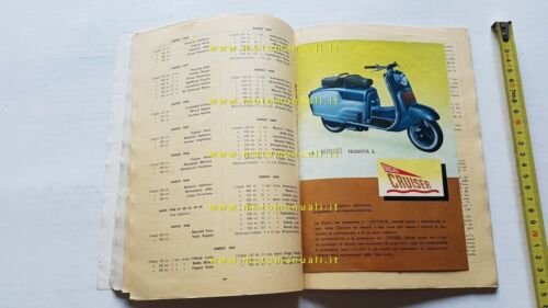 Ducati Breve Storia del Motociclismo 1952 Notiziario depliant originale brochure