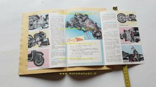 Ducati Breve Storia del Motociclismo 1952 Notiziario depliant originale brochure