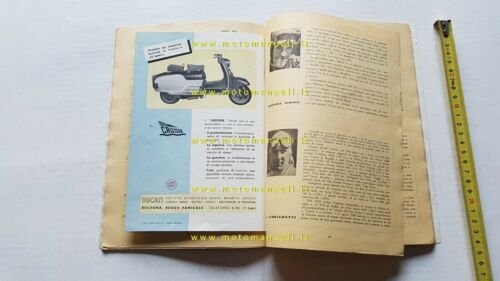 Ducati Breve Storia del Motociclismo 1952 Notiziario depliant originale brochure