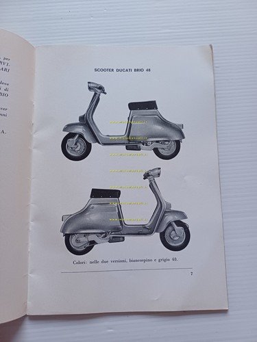 Ducati Brio 48 scooter 1963-64 manuale uso manutenzione italiano originale