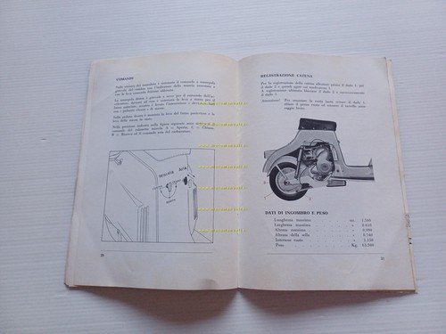Ducati Brio 48 scooter 1963-64 manuale uso manutenzione italiano originale