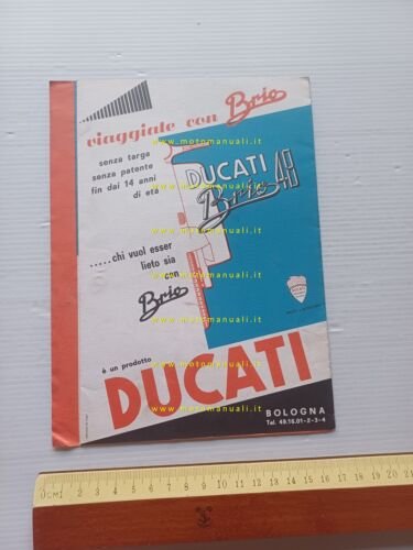 Ducati Brio 50 scooter depliant italiano originale