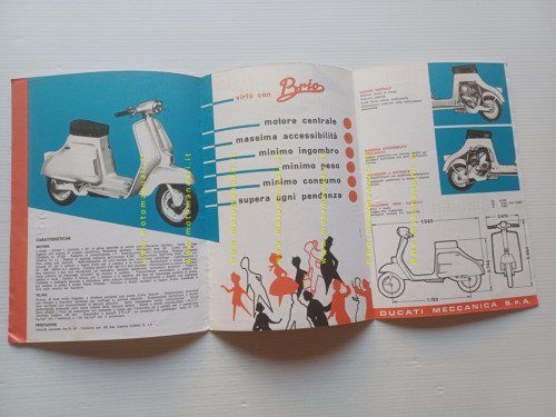 Ducati Brio 50 scooter depliant italiano originale