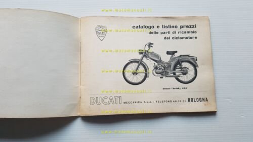 Ducati Brisk 48/1 anni 60 catalogo ricambi originale spare parts …