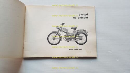 Ducati Brisk 48/1 anni 60 catalogo ricambi originale spare parts …