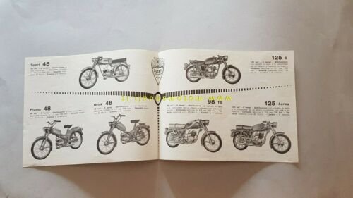 Ducati catalogo produzione modelli moto 1962 depliant originale brochure