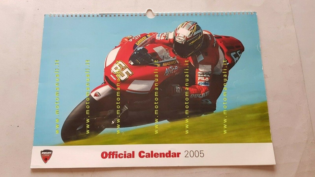 Ducati Corse calendario ufficiale 2005 originale moto no depliant brochure