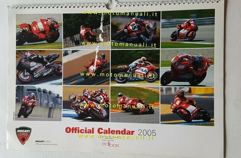 Ducati Corse calendario ufficiale 2005 originale moto no depliant brochure