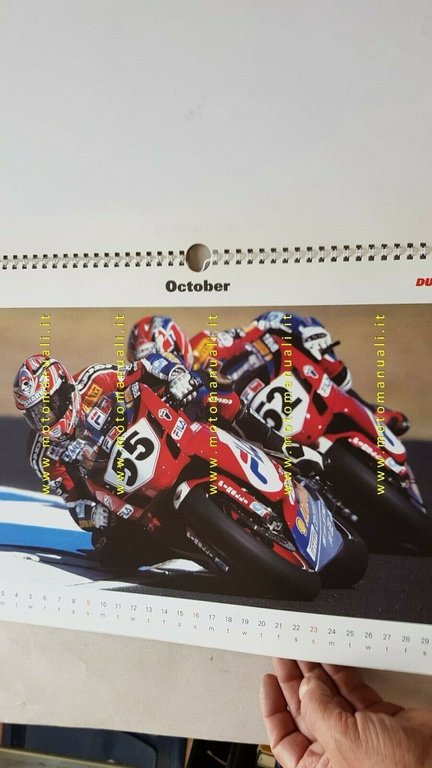 Ducati Corse calendario ufficiale 2005 originale moto no depliant brochure