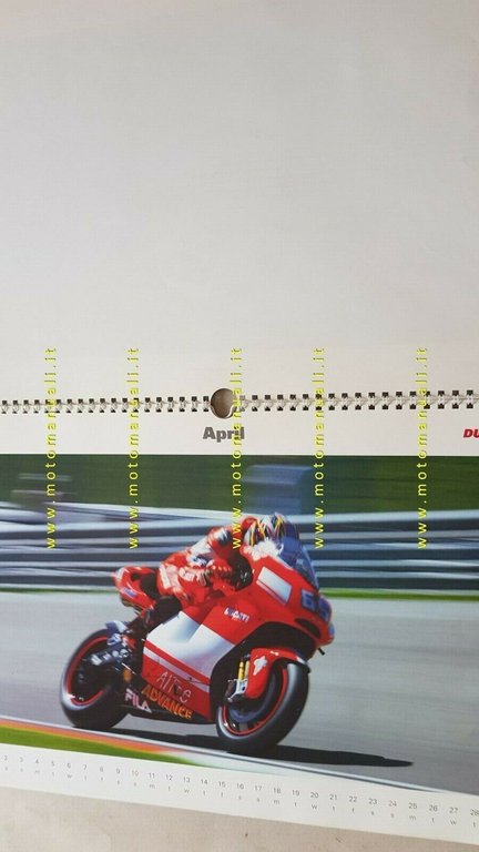 Ducati Corse calendario ufficiale 2005 originale moto no depliant brochure