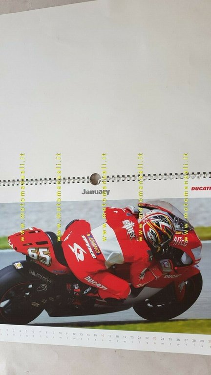 Ducati Corse calendario ufficiale 2005 originale moto no depliant brochure