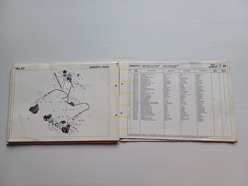 Ducati Darmah 900 Sport Desmo 1980 catalogo ricambi originale spare …