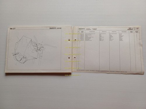 Ducati Darmah 900 Sport Desmo catalogo ricambi originale spare parts …