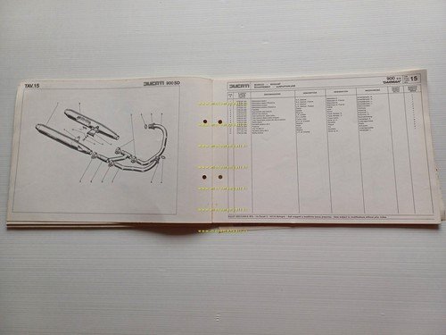Ducati Darmah 900 Sport Desmo catalogo ricambi originale spare parts …