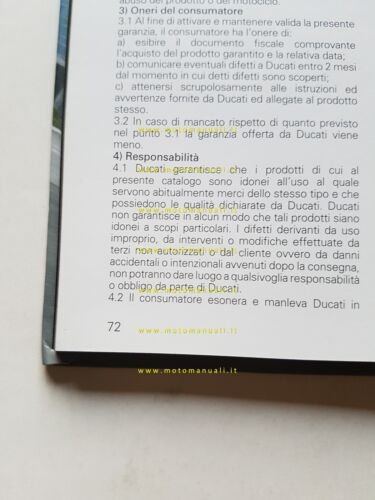 Ducati Diavel 1a serie 2011 depliant ITALIANO originale