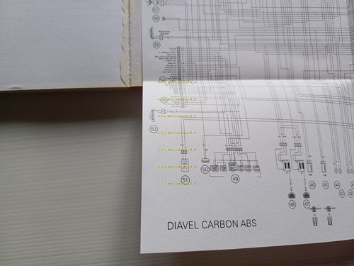 Ducati Diavel Carbon ABS 2010 manuale uso manutenzione originale GIAPPONESE