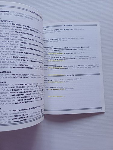 Ducati elenco concessionari 1996-97 - World Dealer Guide