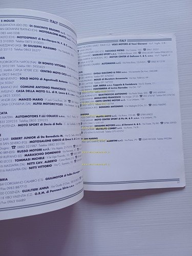 Ducati elenco concessionari 1996-97 - World Dealer Guide