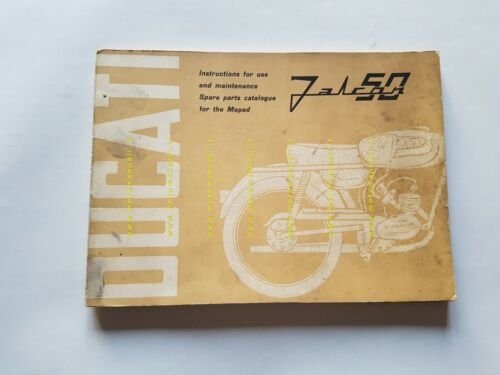 Ducati Falcon 50 1962 USA manuale uso + catalogo ricambi …