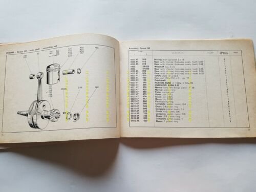 Ducati Falcon 50 1962 USA manuale uso + catalogo ricambi …