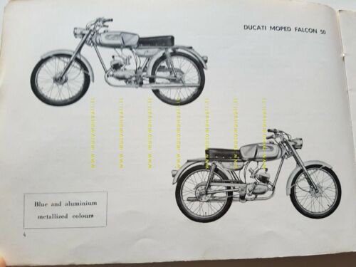 Ducati Falcon 50 1962 USA manuale uso + catalogo ricambi …