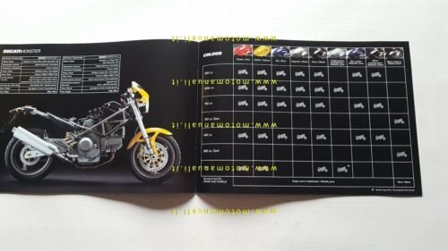 Ducati gamma modelli Monster 900 750 620 i.e. 2002 depliant …