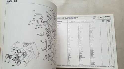 Ducati Indiana 350 - 650 1986 catalogo ricambi originale spare …