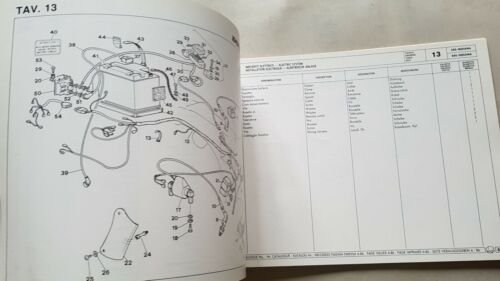 Ducati Indiana 350 - 650 1986 catalogo ricambi originale spare …