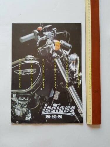 Ducati Indiana 350 650 750 1987 depliant moto originale genuine …