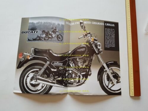 Ducati Indiana 350 650 750 1987 depliant moto originale genuine …