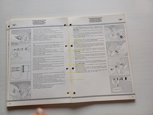 Ducati INDIANA 750 650 350 1987 manuale officina originale