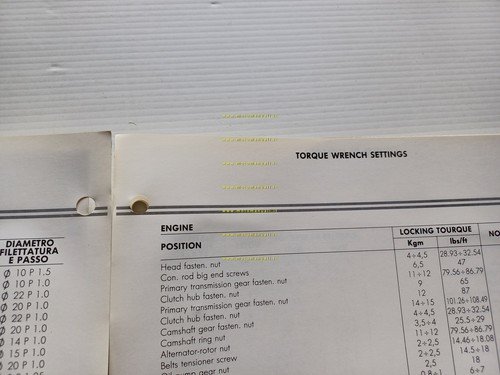 Ducati INDIANA 750 650 350 1987 manuale officina originale