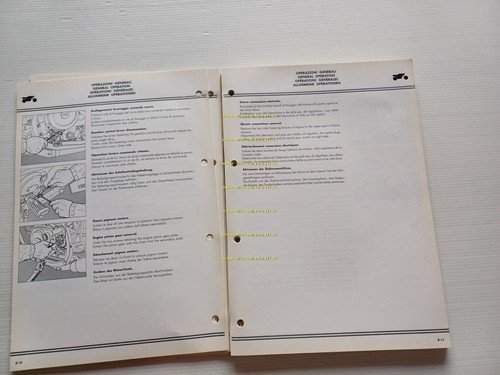 Ducati INDIANA 750 650 350 1987 manuale officina originale
