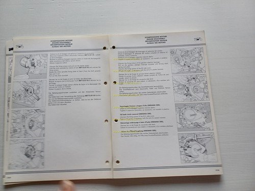 Ducati INDIANA 750 650 350 1987 manuale officina originale