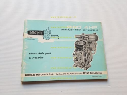 Ducati Larice 4,5 HP-Pino1 5 HP-Abete 6 HP motori industriali …