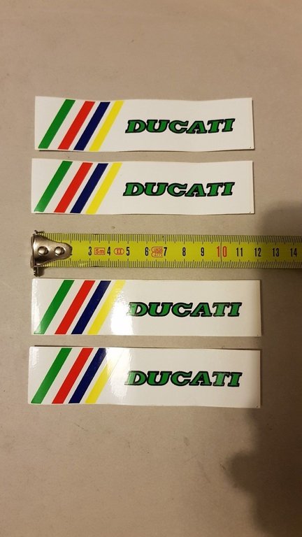 Ducati lotto adesivi pubblicitari originali anni '80 genuine factory stickers