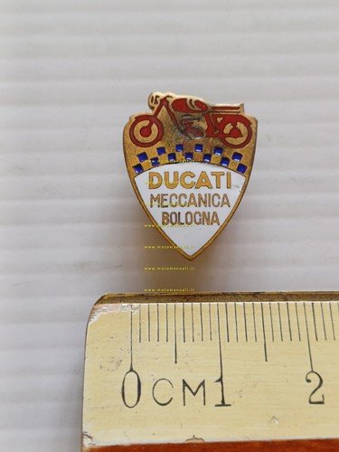Ducati Meccanica Bologna distintivo smaltato Paccagnini originale anni 50-60 pin