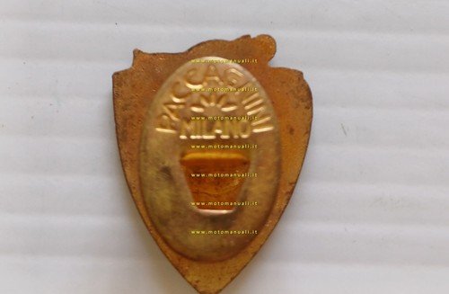 Ducati Meccanica Bologna distintivo smaltato Paccagnini originale anni 50-60 pin