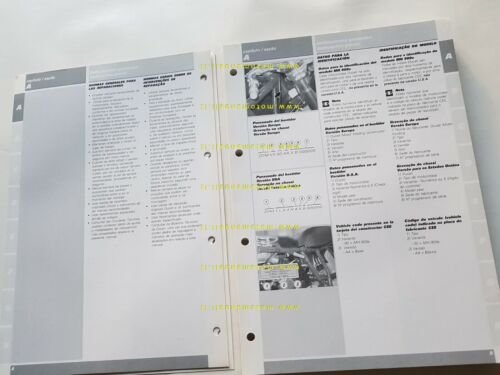 DUCATI MH 900 Evoluzione 2002 manuale officina Spagnolo Portoghese SHOP …