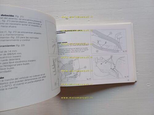 Ducati MH900 Evoluzione 2000-01 manuale uso libretto istruzioni testo Spagnolo