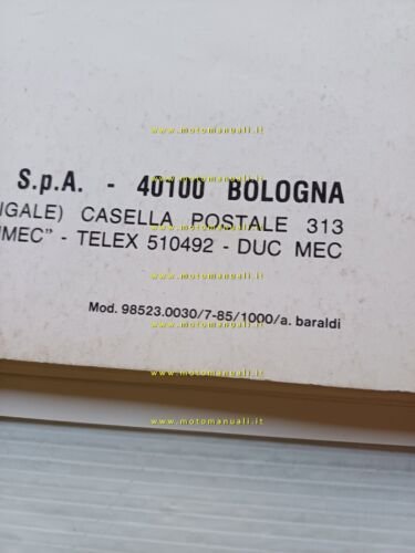 Ducati Mille Replica - Mille S2 1985 catalogo ricambi originale …