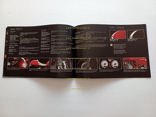 Ducati modelli SportClassic 2009 depliant italiano inglese originale