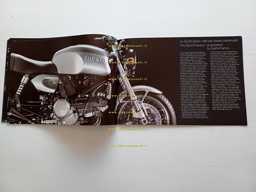 Ducati modelli SportClassic 2009 depliant italiano inglese originale