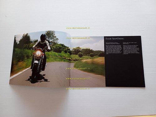 Ducati modelli SportClassic 2009 depliant italiano inglese originale
